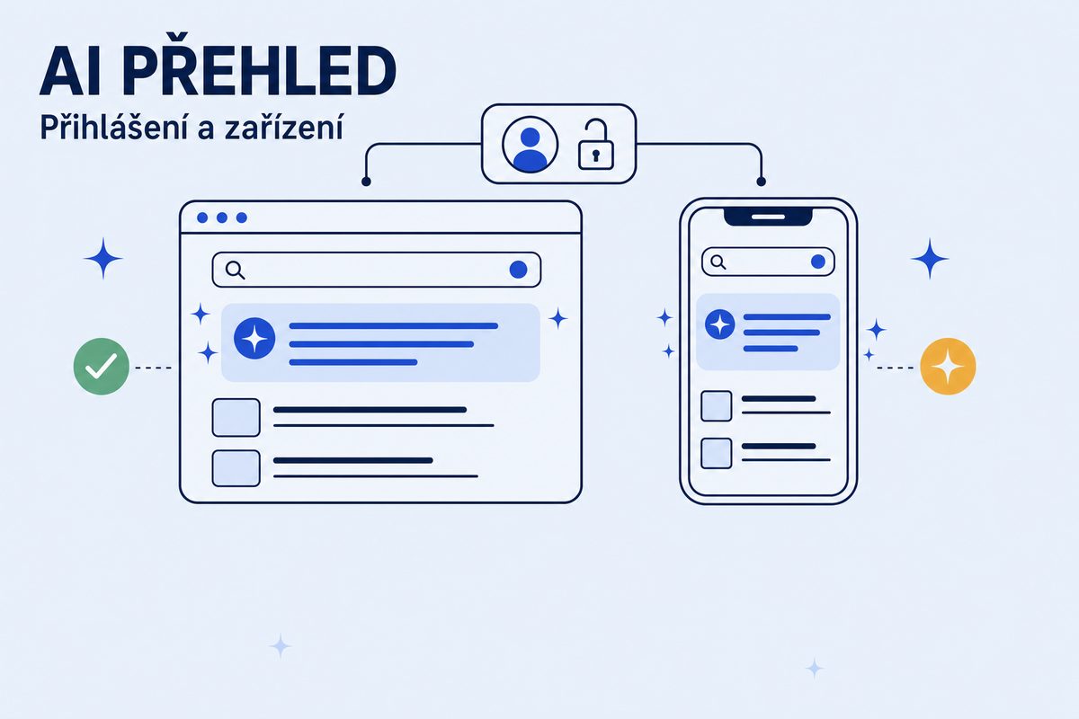 AI přehled podle přihlášení a zařízení: co Google doložil