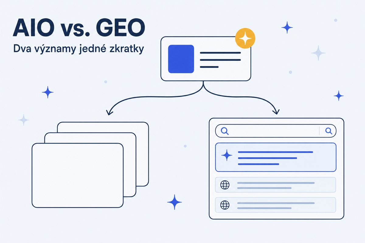 AIO vs. GEO: dvě otázky schované v jedné zkratce