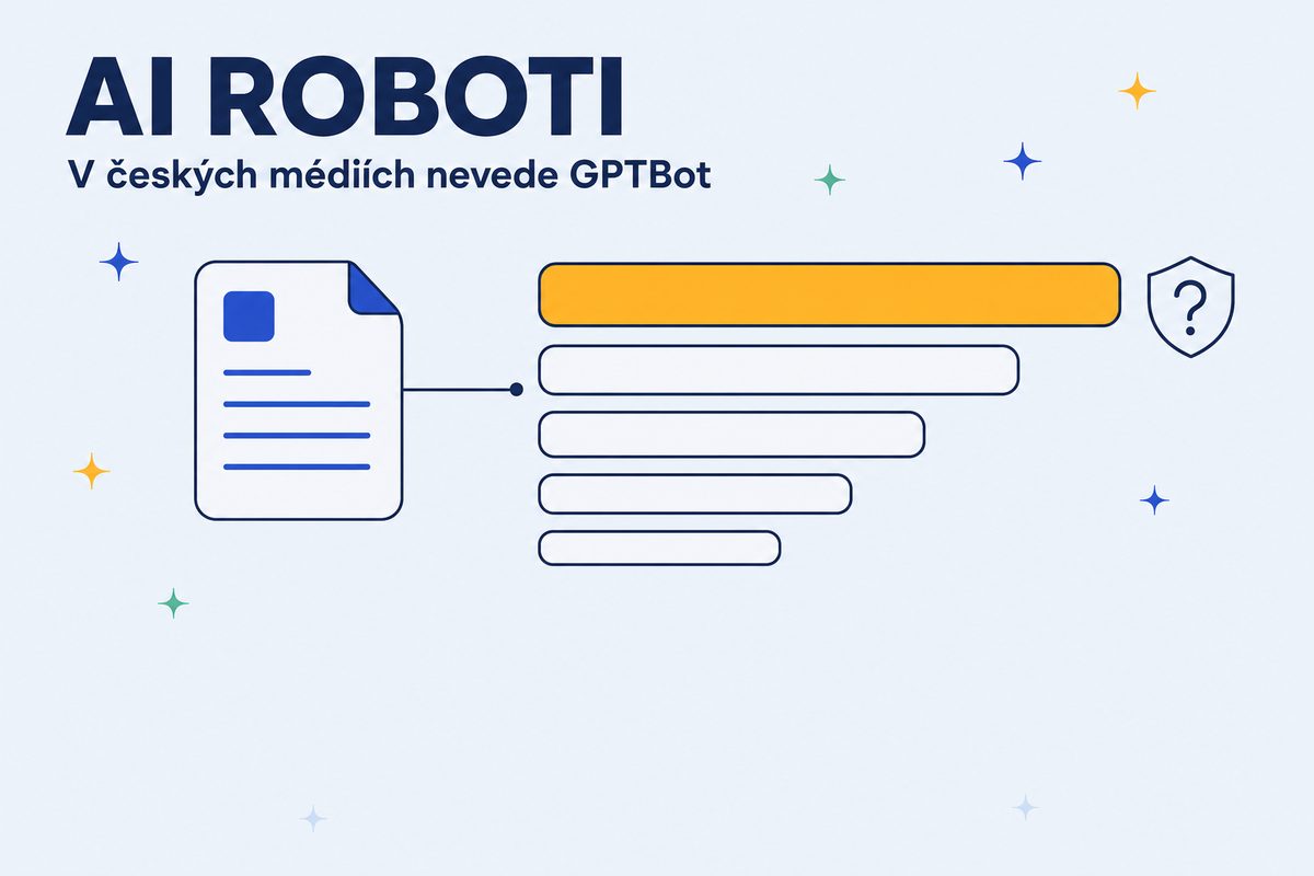 Ve vzorku 33 českých médií nevede GPTBot, ale Bytespider