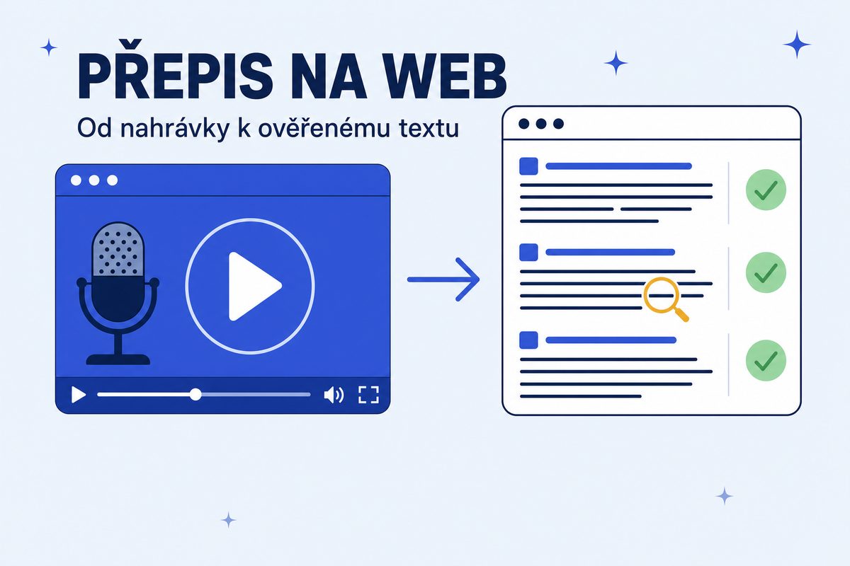 Přepis videa a podcastu: jak připravit text pro web a AI