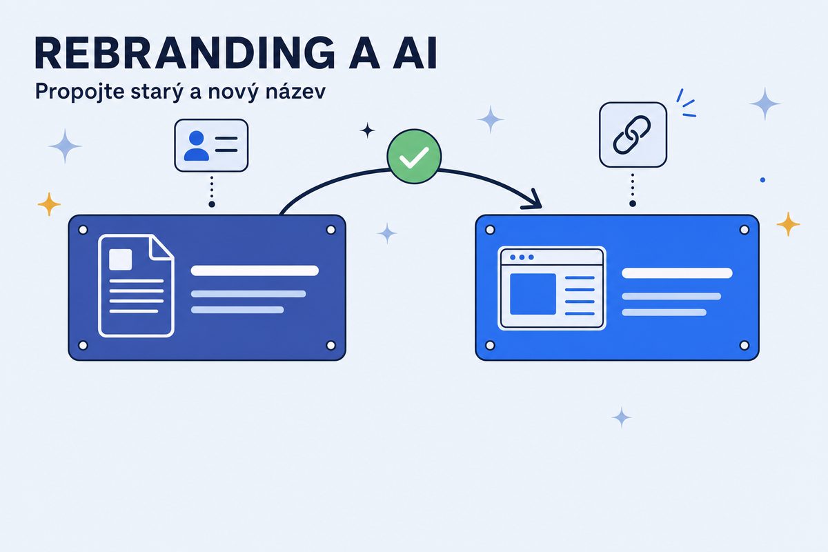Rebranding a AI: propojte starý a nový název firmy