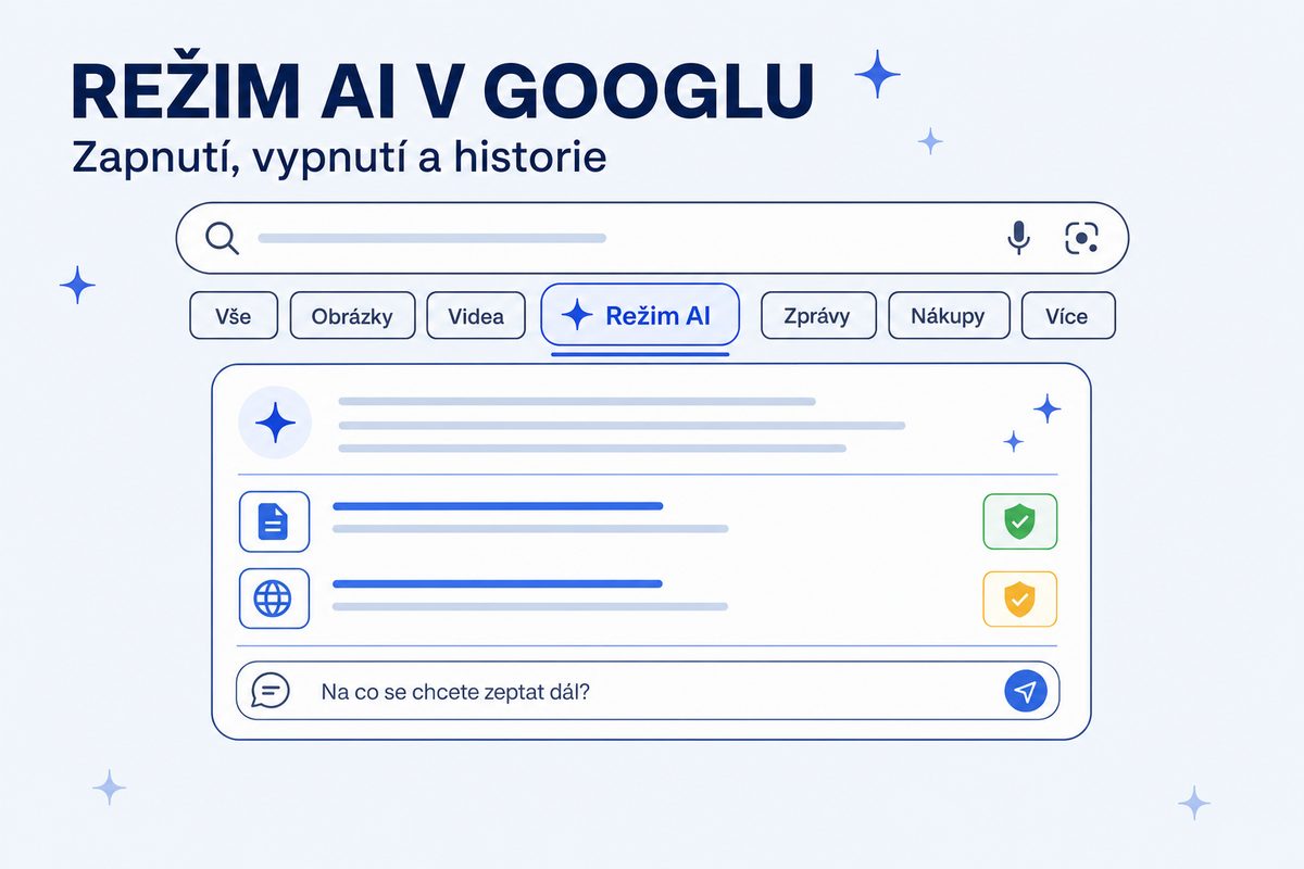 Režim AI v Googlu: zapnutí, vypnutí a co v něm najdete