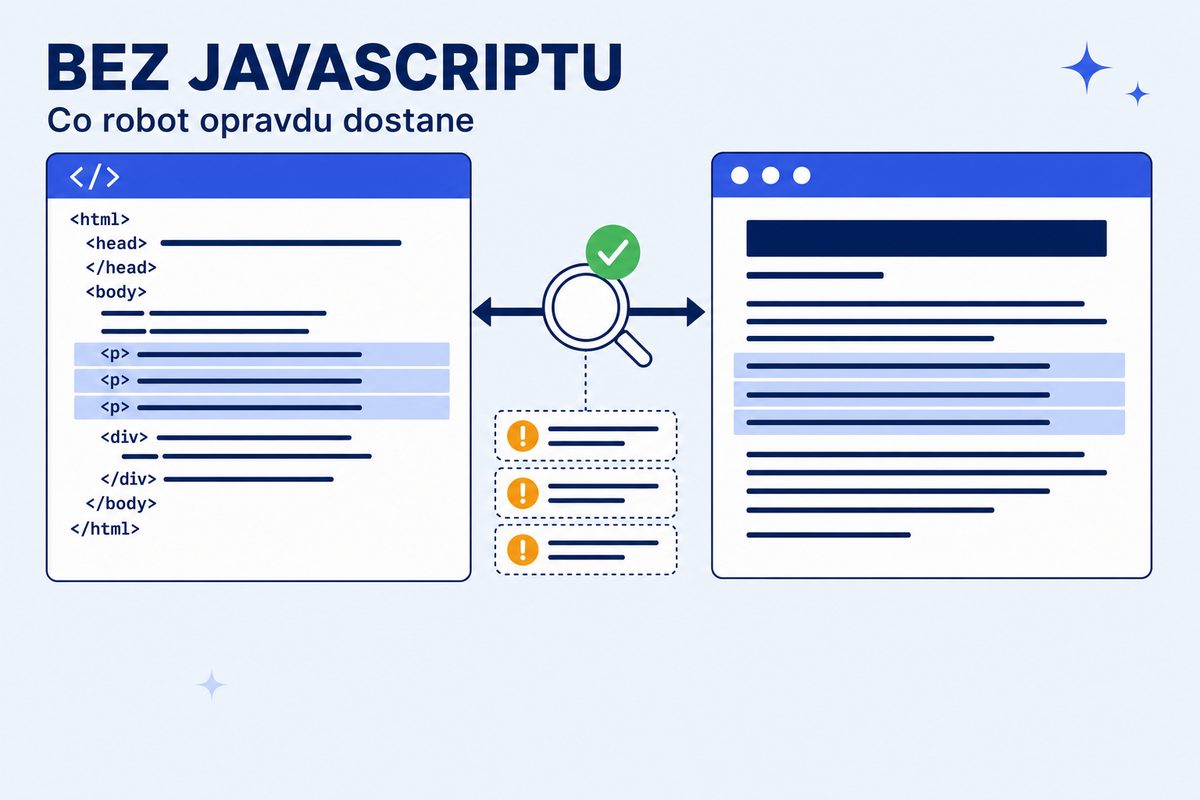 Text bez JavaScriptu: co ukázalo 80 českých domén