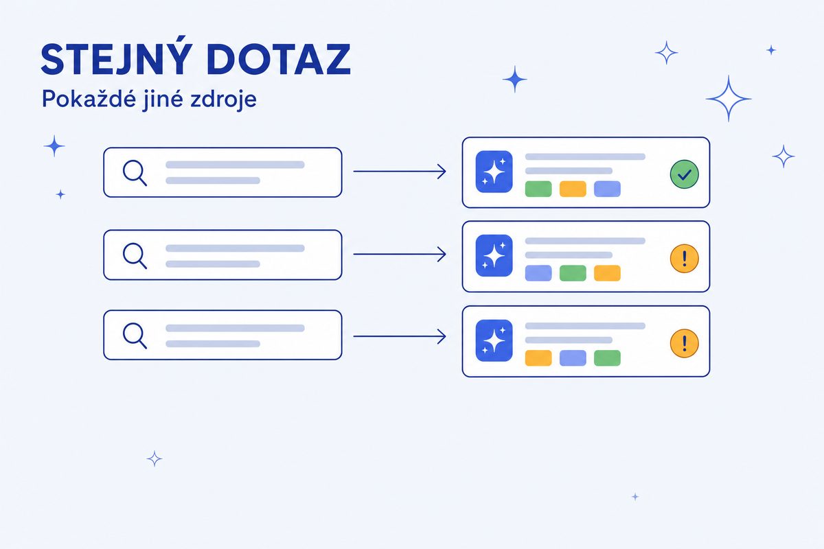 Stejný dotaz, jiná odpověď. Kolikrát testovat